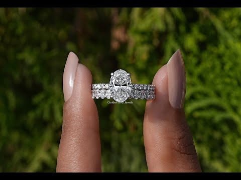 YouTube Video Of Diamond Oval Cut Bridal Ring Set