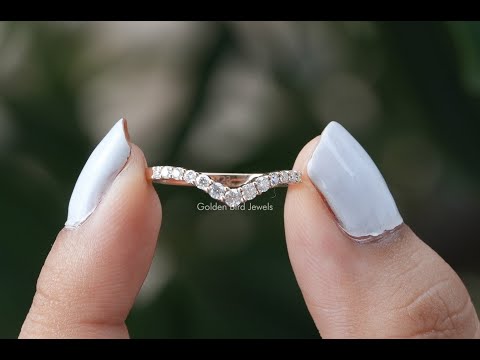 [YouTube Video Of Colorless Round Cut Moissanite Eternity Band]-[Golden Bird Jewels]