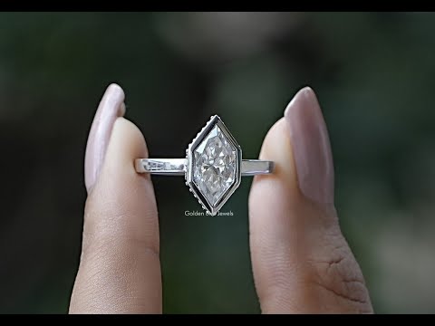 [YouTube Video Of Dutch Marquise Cut Hidden Halo Moissanite Ring]-[Golden Bird Jewels]