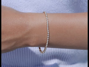 Lab Grown Round Diamond Tennis Bracelet