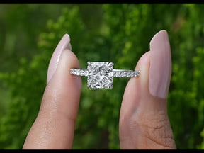 [YouTube Video Of Radiant Cut Accent Diamond Ring]-[Golden Bird Jewels]