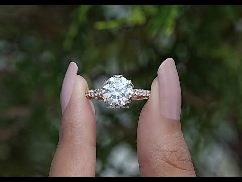 YouTube Video Of Round Cut Lab Diamond Accent Ring