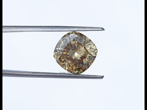 [YouTube Video Of Yellow Cushion Cut Loose Stone]-[Golden Bird Jewels]