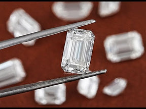 Youtube videao of Emerald Cut Lab Grown Loose Diamond