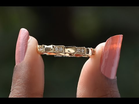 [YouTube Video Of Round Cut Diamond Eternity Wedding Band]-[Golden Bird Jewels]