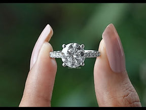 YouTube Video Of Moissanite Round Cut Solitaire Ring 