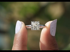 YouTube Video Of Radiant Cut Lab Diamond Solitaire Ring