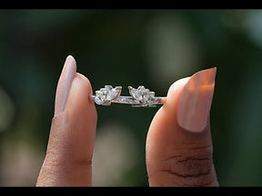 [YouTube Video Of Marquise And Round Cut Open Cuff Wedding Band]-[Golden Bird Jewels]