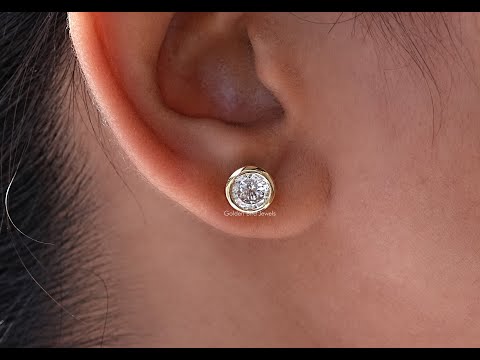 [YouTube Video Of Portuguese Cut Stud Earrings]-[Golden Bird Jewels]