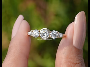 YouTube Video Of Lab Grown Diamond Five Stone Accent Ring