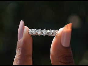 [YouTube VIdeo Of Round Cut Lab Grown Diamond Wedding Band]-[Golden Bird Jewels]