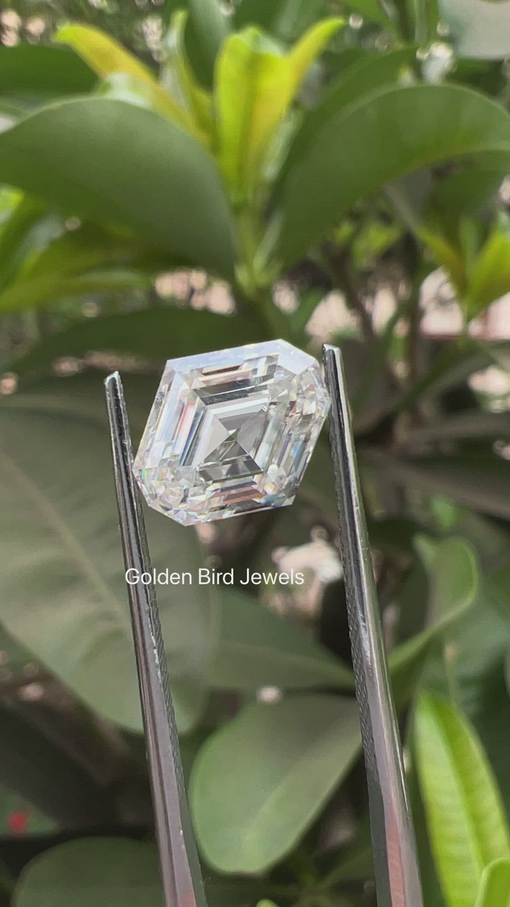 Video Of Step Cut Moval Loose Moissanite Stone 