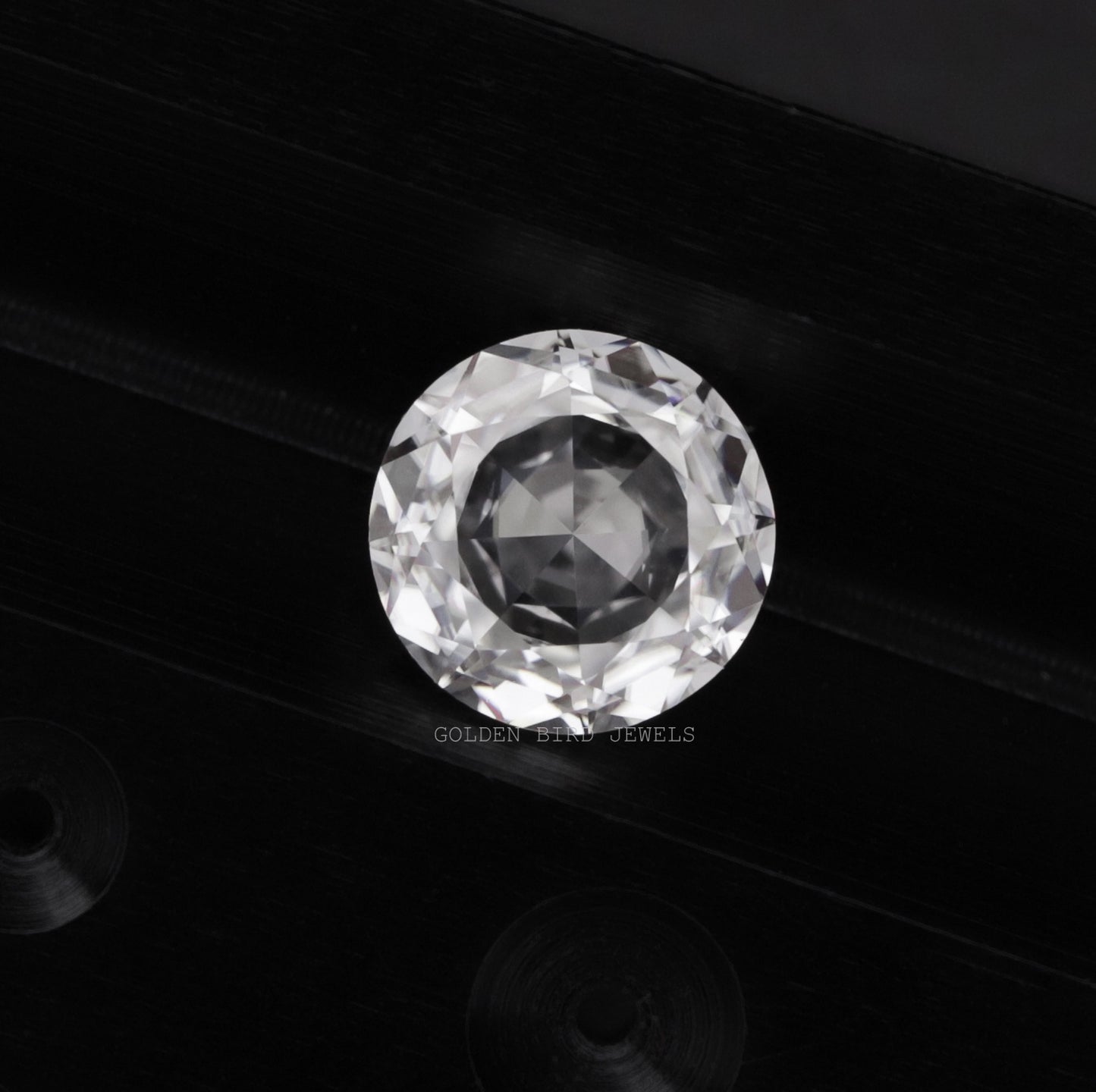 Moissanite Rose Cut Round Loose Stone