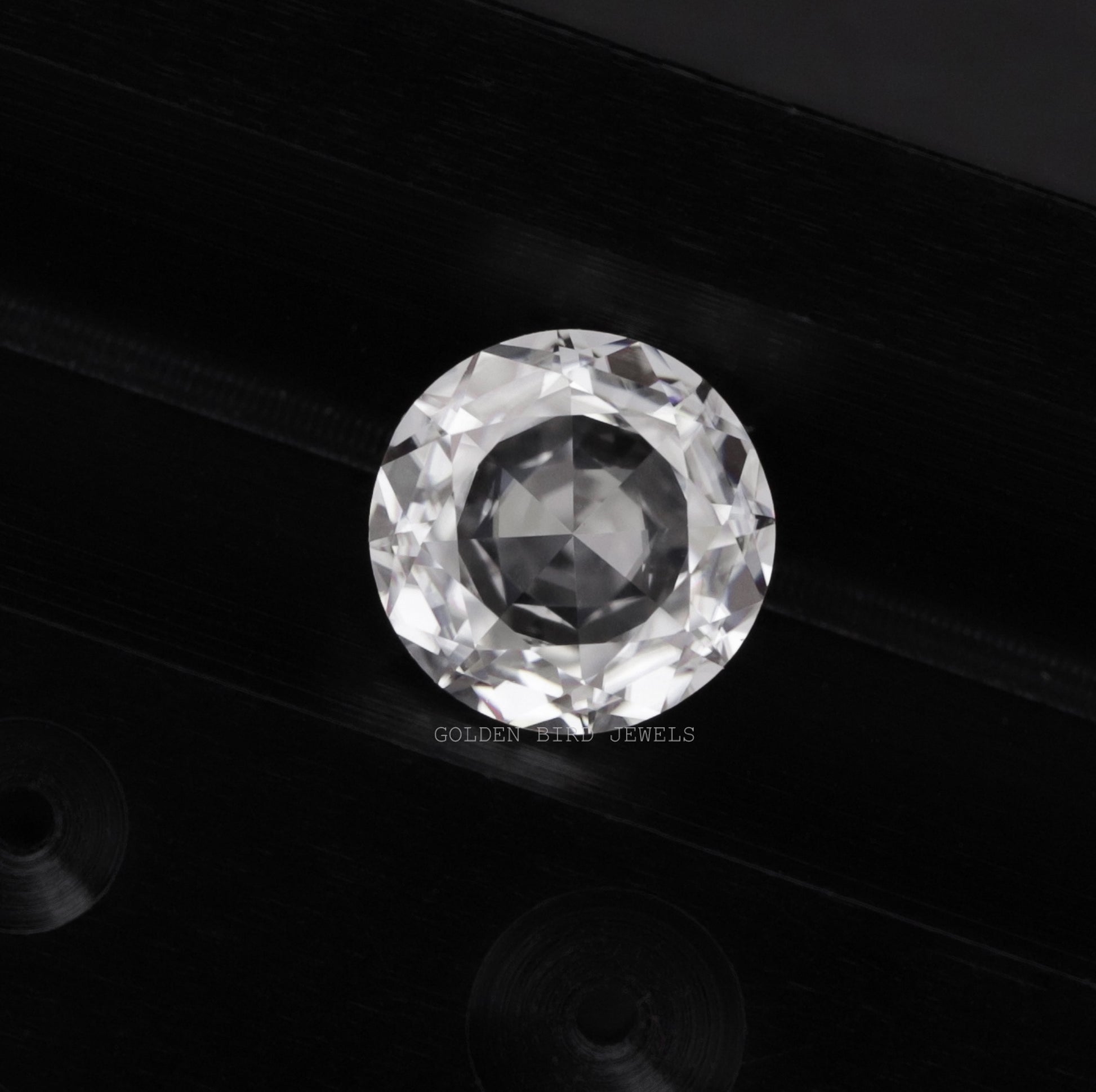 Moissanite Rose Cut Round Loose Stone