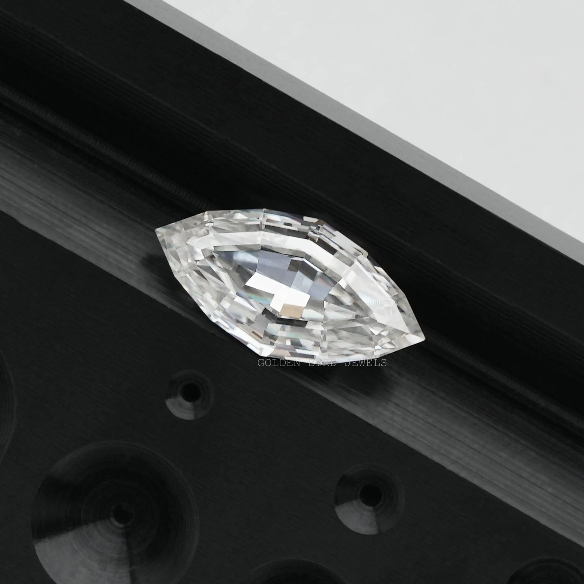 Close View Of Step Cut Marquise Cut Loose