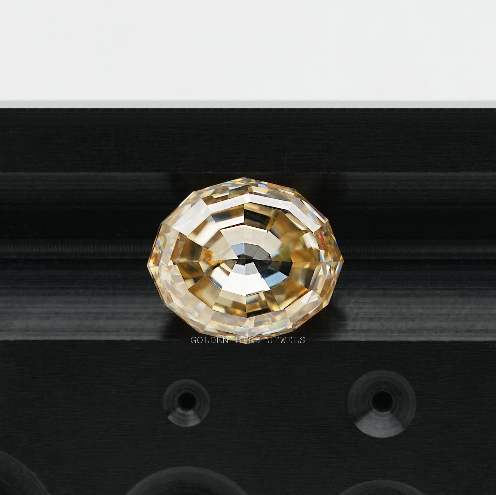 [Step Cut Oval Loose Moissanite Stone]-[Golden Bird Jewels]