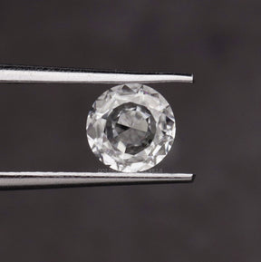 Rose Cut Round Loose Moissanite Stone