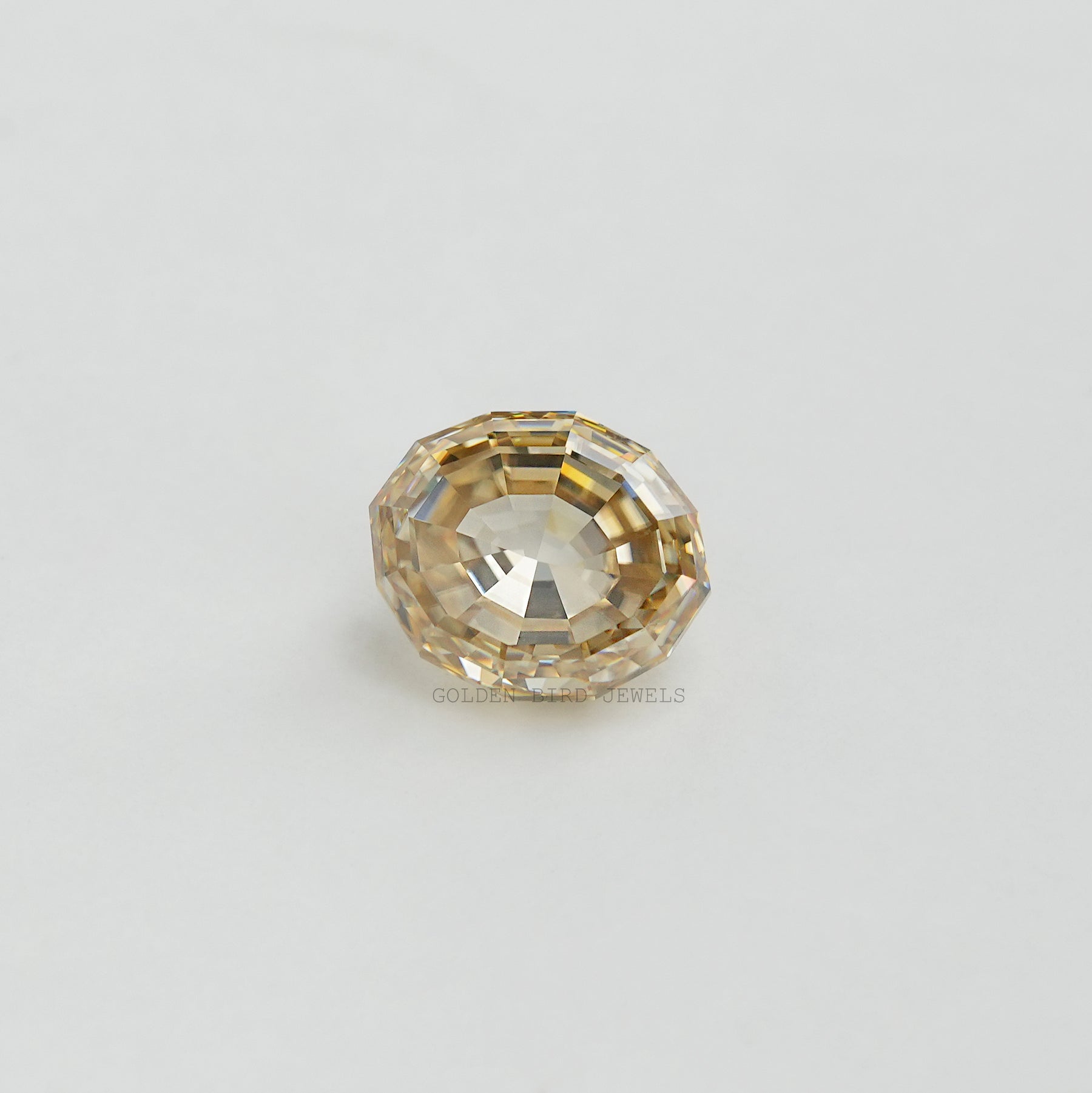 [Moissanite Step Cut Oval Loose Stone]-[Golden Bird Jewels]